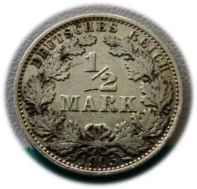 Obrazek dla: 1/2 marki 1905 Berlin