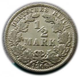 Obrazek dla: 1/2 marki 1906 Berlin