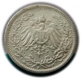 Obrazek 2 dla: 1/2 marki 1906 Berlin