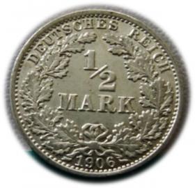Obrazek dla: 1/2 marki 1906 Berlin