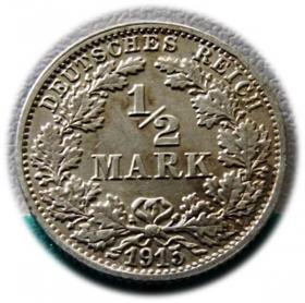Obrazek dla: 1/2 marki 1915 Stuttgart