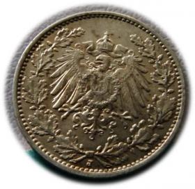 Obrazek 2 dla: 1/2 marki 1916 Hamburg