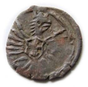 Obrazek 2 dla: Denar 1605 Zygmunt III Waza Poznań