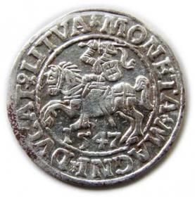 Obrazek dla: Półgrosz 1547 Zygmunt II August Wilno