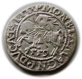 Obrazek dla: Półgrosz 1559 Zygmunt II August Wilno
