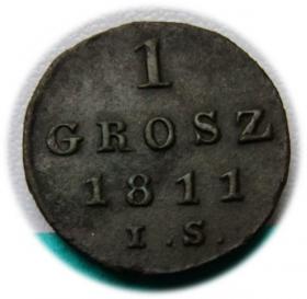 Obrazek dla: 1 grosz 1811 Fryderyk August Księstwo Warszawskie