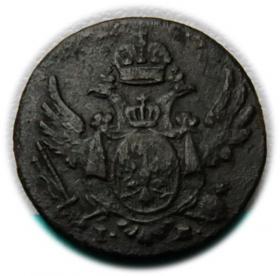 Obrazek 2 dla: 1 grosz 1816 Aleksander I Romanow Królestwo Polskie pod zaborem, Warszawa