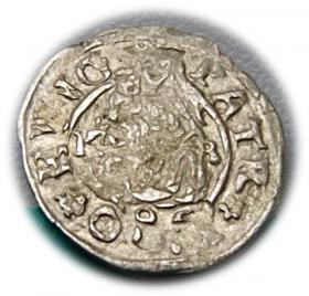 Obrazek dla: Denar 1580 Rudolf II Habsburg Węgry