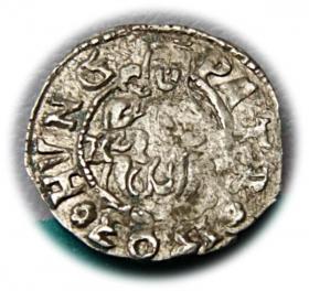 Obrazek dla: Denar 1583 Rudolf II Habsburg Węgry