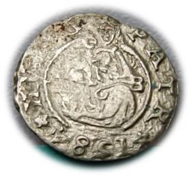 Obrazek dla: Denar 1584 Rudolf II Habsburg Węgry