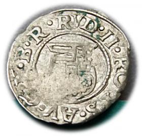 Obrazek dla: Denar 1584 Rudolf II Habsburg Węgry