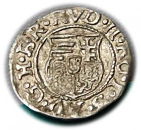 Obrazek 2 dla: Denar 1584 Rudolf II Habsburg Węgry