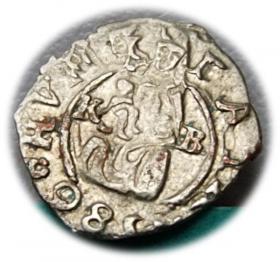 Obrazek dla: Denar 1586 Rudolf II Habsburg Węgry