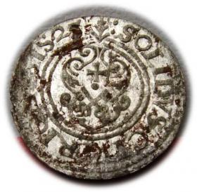 Obrazek 2 dla: Szeląg 1625 Gustaw Adolf Ryga