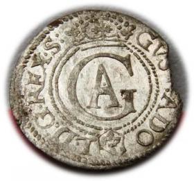 Obrazek dla: Szeląg 1625 Gustaw Adolf Ryga