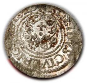 Obrazek 2 dla: Szeląg 1626 Gustaw Adolf Ryga