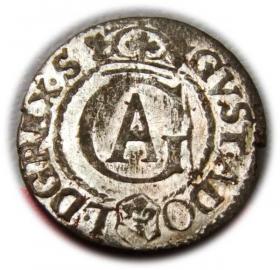 Obrazek dla: Szeląg 1626 Gustaw Adolf Ryga