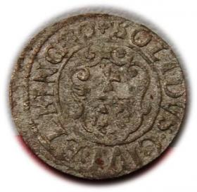 Obrazek 2 dla: Szeląg 1630 Gustaw Adolf Elbląg