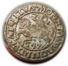 Obrazek dla: Półgrosz 1547 Zygmunt II August Wilno