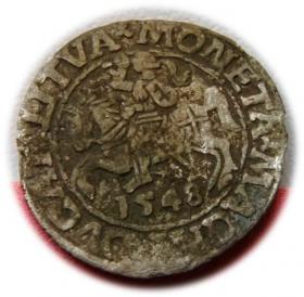 Obrazek dla: Półgrosz 1548 Zygmunt II August Wilno