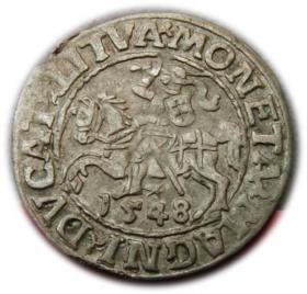 Obrazek dla: Półgrosz 1548 Zygmunt II August Wilno