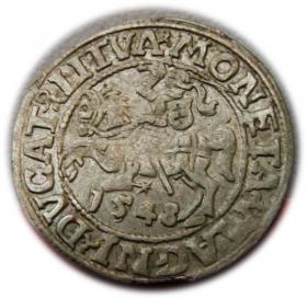 Obrazek dla: Półgrosz 1548 Zygmunt II August Wilno