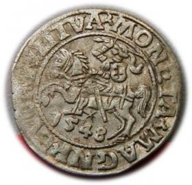 Obrazek dla: Półgrosz 1548 Zygmunt II August Wilno