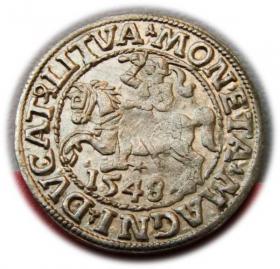 Obrazek dla: Półgrosz 1548 Zygmunt II August Wilno