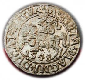 Obrazek dla: Półgrosz 1548 Zygmunt II August Wilno