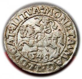 Obrazek dla: Półgrosz 1548 Zygmunt II August Wilno