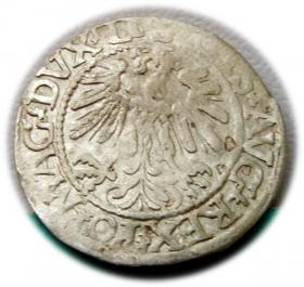 Obrazek 2 dla: Półgrosz 1559 Zygmunt II August Wilno