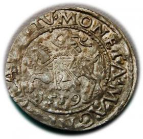 Obrazek dla: Półgrosz 1559 Zygmunt II August Wilno