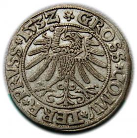 Grosz pruski 1532 Zygmunt I Stary Prusy Królewskie Toruń