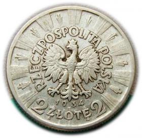 2 złote 1934 Józef Piłsudski Warszawa