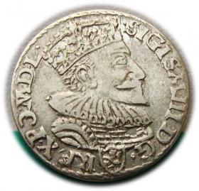 Obrazek dla: Trojak 1593 Zygmunt III Waza Malbork