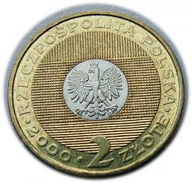 Obrazek 2 dla: 2 złote 2000, Rok 2000, NG