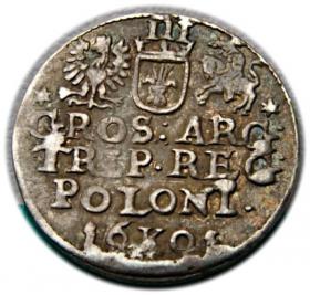 Obrazek 2 dla: Trojak 1601 Zygmunt III Waza Kraków