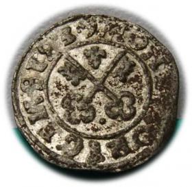 Obrazek dla: Szeląg 1537 Herman von Bruggenei, Zakon Kawalerów Mieczowych, Ryga 