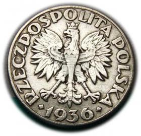 Obrazek 2 dla: 2 złote 1936 Żaglowiec, Warszawa