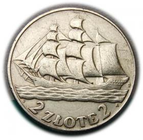 Obrazek dla: 2 złote 1936 Żaglowiec, Warszawa