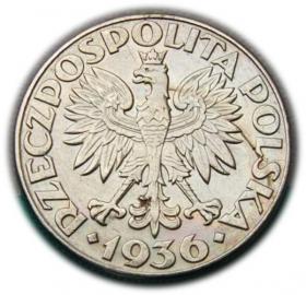 Obrazek 2 dla: 2 złote 1936 Żaglowiec, Warszawa