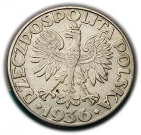 Obrazek 2 dla: 2 złote 1936 Żaglowiec, Warszawa