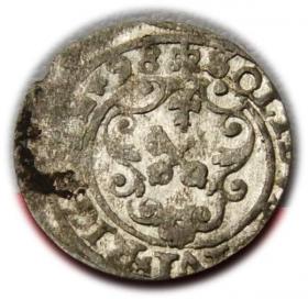 Obrazek 2 dla: Szeląg 1598 Zygmunt III Waza Ryga