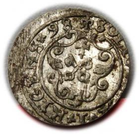 Obrazek 2 dla: Szeląg 1598 Zygmunt III Waza Ryga