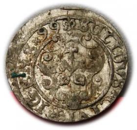 Obrazek 2 dla: Szeląg 1599 Zygmunt III Waza Ryga