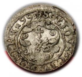 Obrazek 2 dla: Szeląg 1599 Zygmunt III Waza Ryga