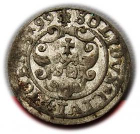 Obrazek 2 dla: Szeląg 1599 Zygmunt III Waza Ryga