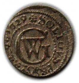 Obrazek dla: Szeląg 1629 Jerzy Wilhelm Prusy Królewiec