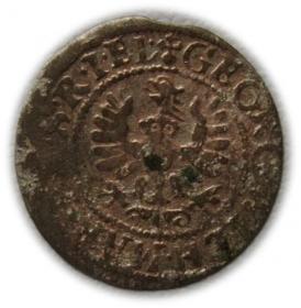Obrazek 2 dla: Szeląg 1633 Jerzy Wilhelm Prusy Książęce Królewiec