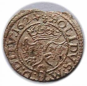 Obrazek 2 dla: Szeląg 1624 Zygmunt III Waza Wilno